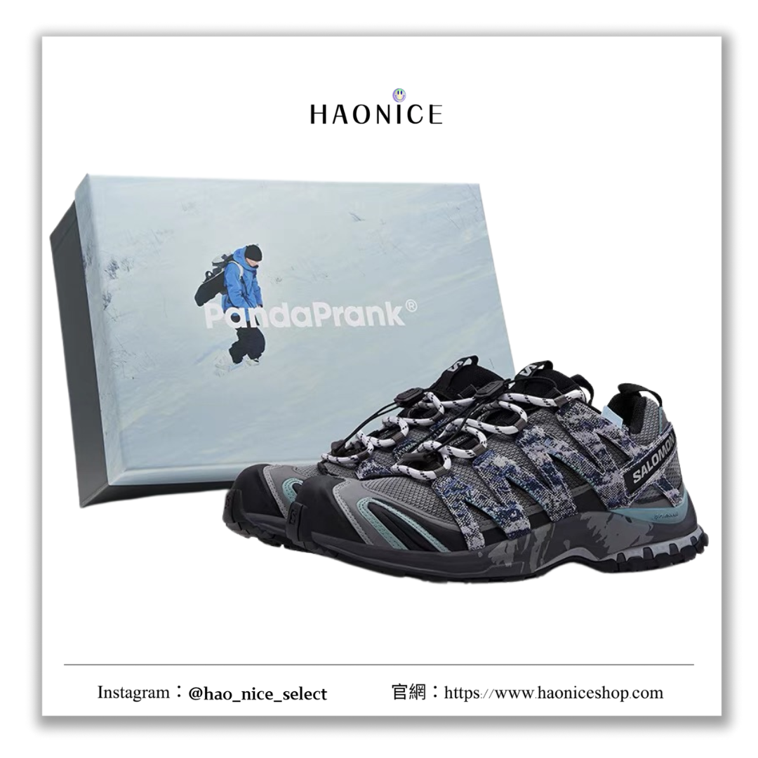 【HAO NICE 】熊貓惡作劇系列 ❗️配合FAKEBUSTERS驗鞋 ❗️ SALOMON薩洛蒙 XA PRO 3D 雪徑春蹤系列 雪稜訂製 低筒戶外功能鞋🔥