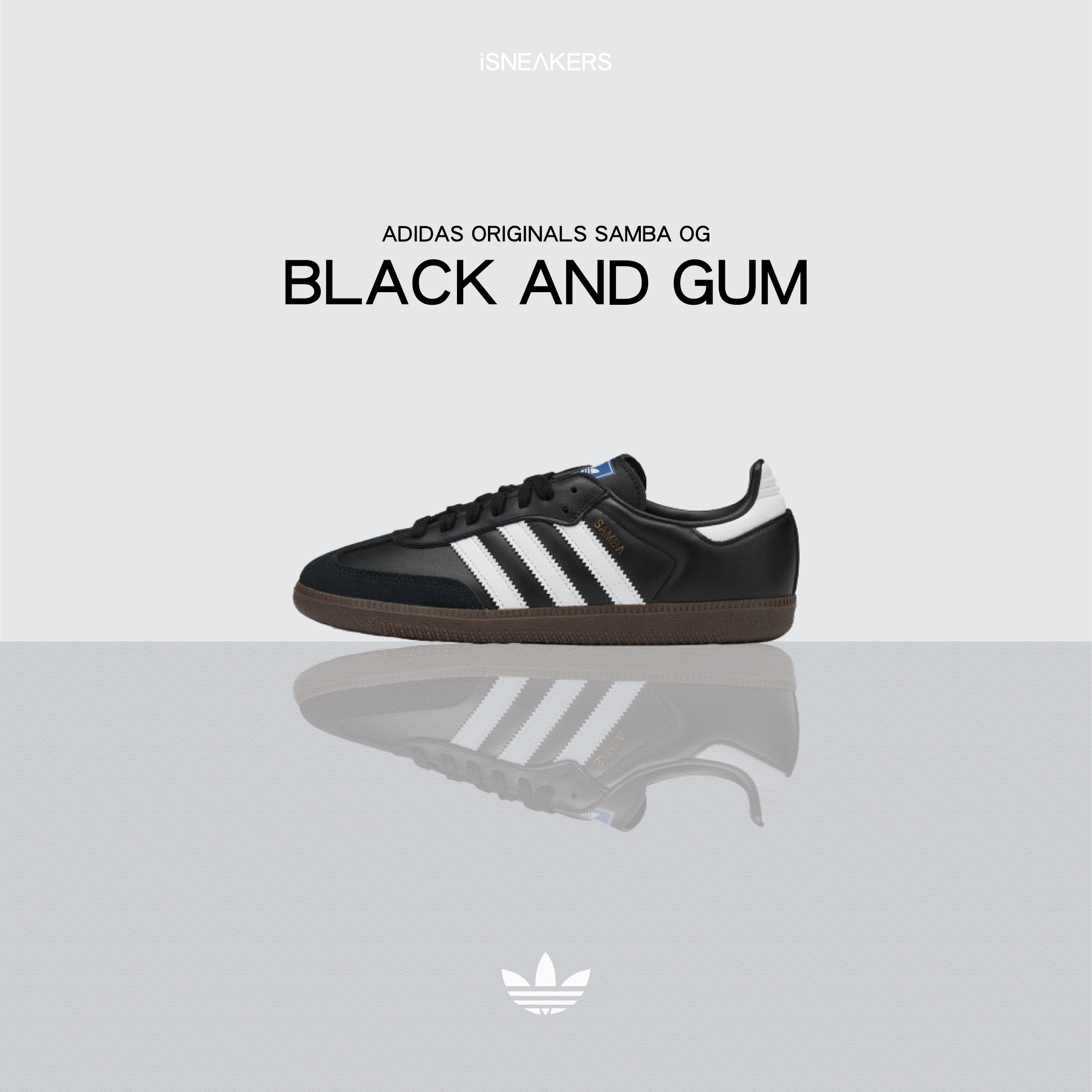 iSNEAKERS｜Adidas Originals Samba OG "Black and Gum" 焦糖黑 B75807