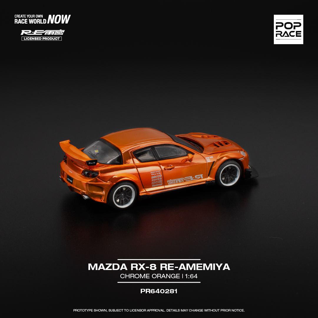 【預訂】Pop Race Mazda RX-8 Re-Amemiya Chrome Orange