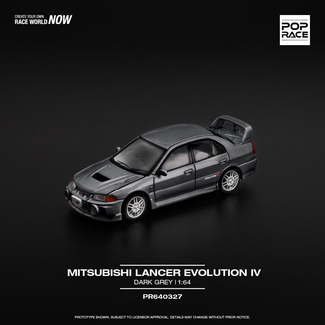 【預訂】Pop Race Mitsubishi Lancer Evolution IV Dark Grey