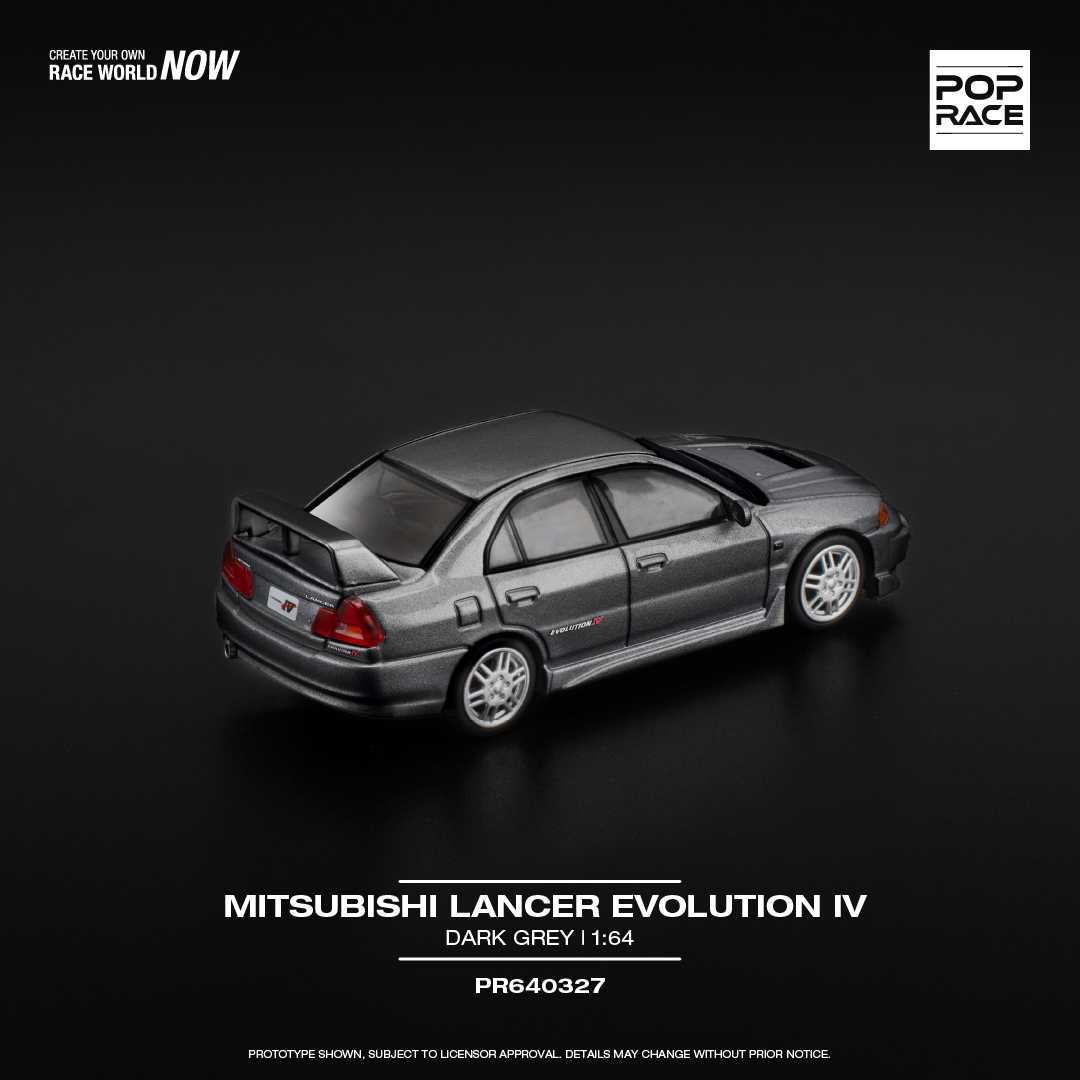 【預訂】Pop Race Mitsubishi Lancer Evolution IV Dark Grey