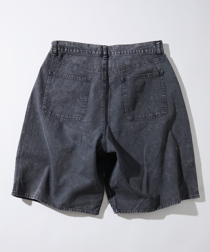 2025SS FREAK'S STORE 寬版 寬鬆 雙膝 水洗 牛仔 短褲 七分褲 現貨 1044248900376