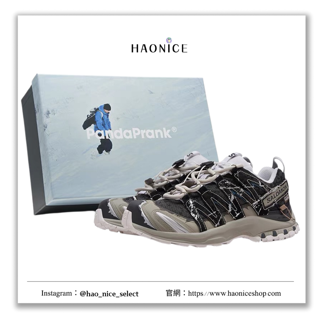 【HAO NICE 】熊貓惡作劇系列 ❗️配合FAKEBUSTERS驗鞋 ❗️ SALOMON薩洛蒙 XA PRO 3D 雪徑春蹤系列 雪暇訂製 低筒戶外功能鞋🔥