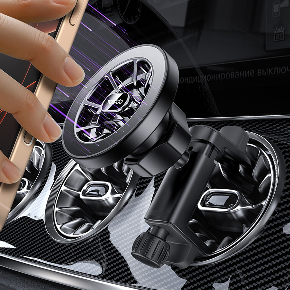 yesido 磁吸圓形出風口車用手機支架 風采系列