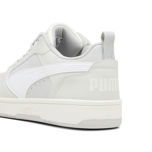 PUMA 休閒鞋 REBOUND V6 LOW 灰白 皮革 復古鞋 男女 39232810