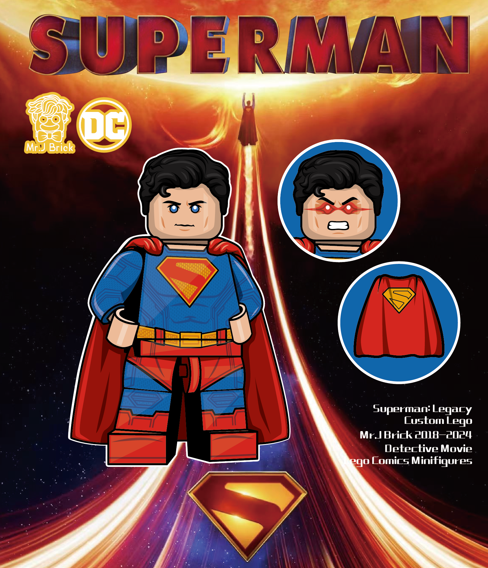 [MrJ Brick][Preorder] Super Man [PADprinted]