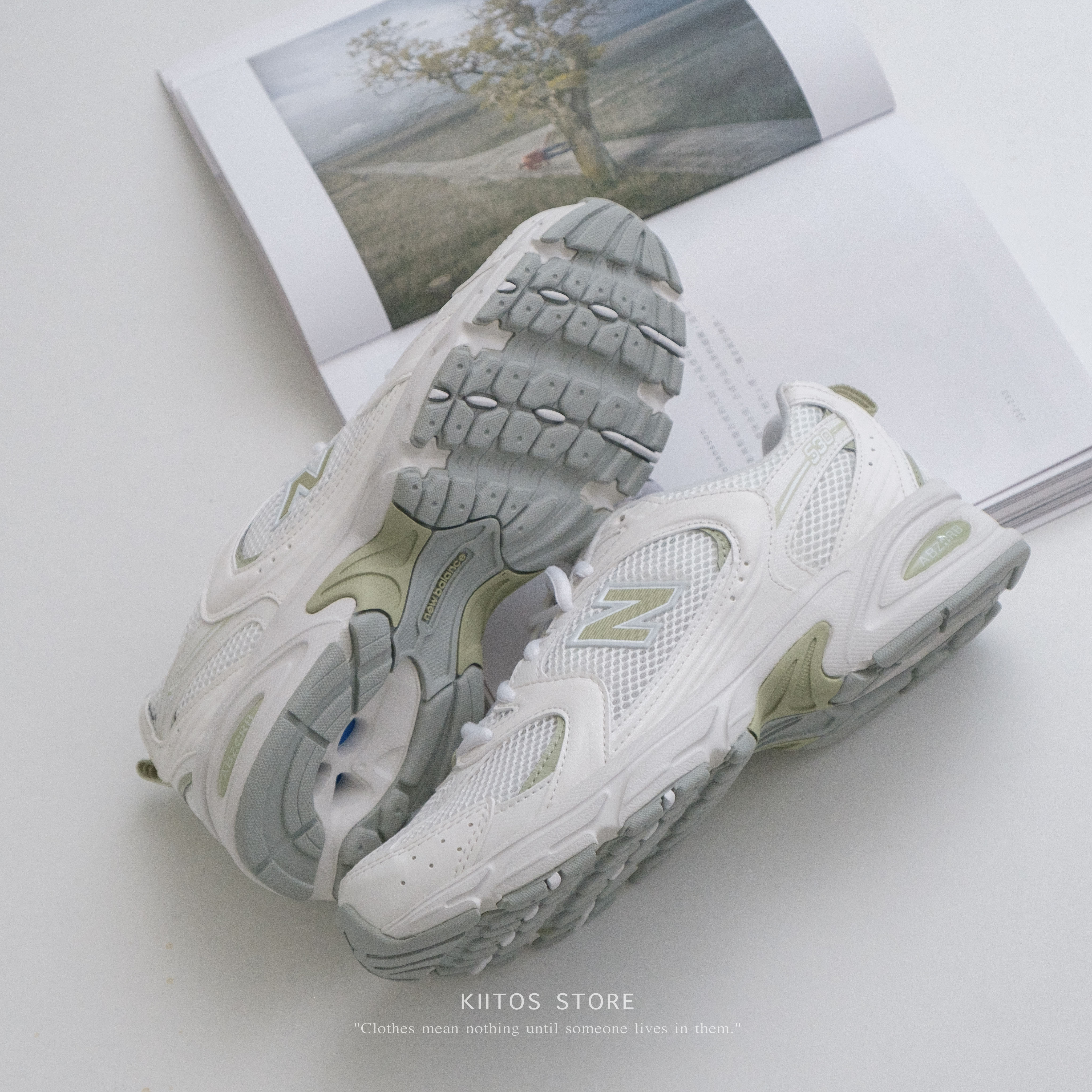 NEW BALANCE 530 NB NB530 海鹽灰綠 米灰 奶油白 復古 男女鞋 U530CSC
