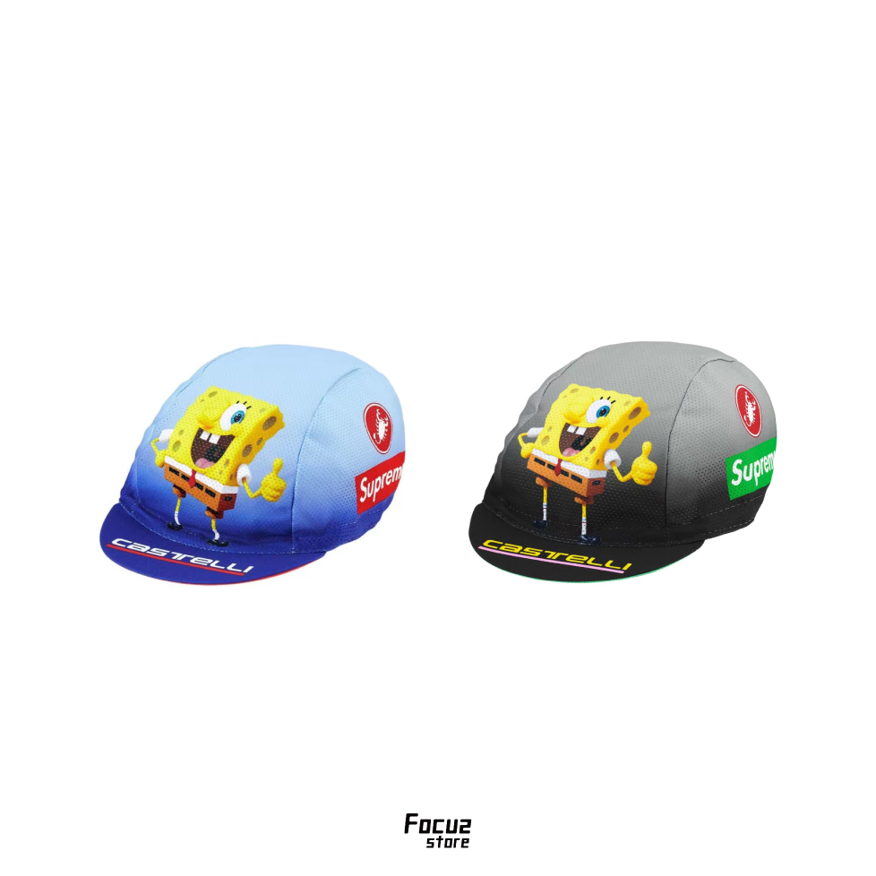 【Focus Store】預購 Spongebob Squarepants x Castelli x Supreme SS25 Week11 Cycling Cap 棒球帽