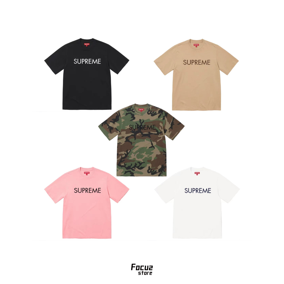 【Focus Store】現貨秒發 Supreme SS25 Week11 Capital S/S Top 斜紋徽標印花短袖 五色
