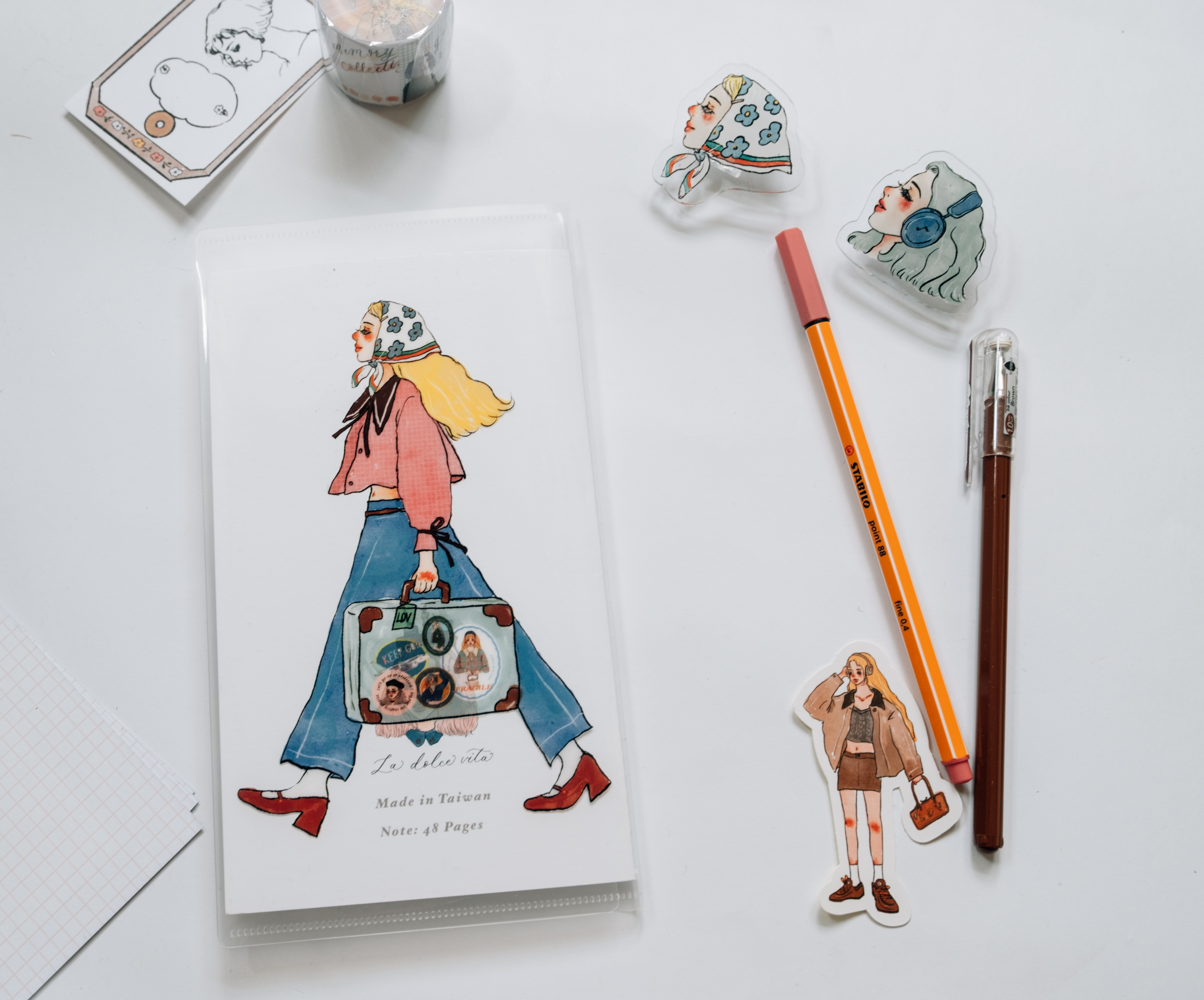 我們快樂地向前走 隨身資料夾 旅行資料夾｜甜蜜生活