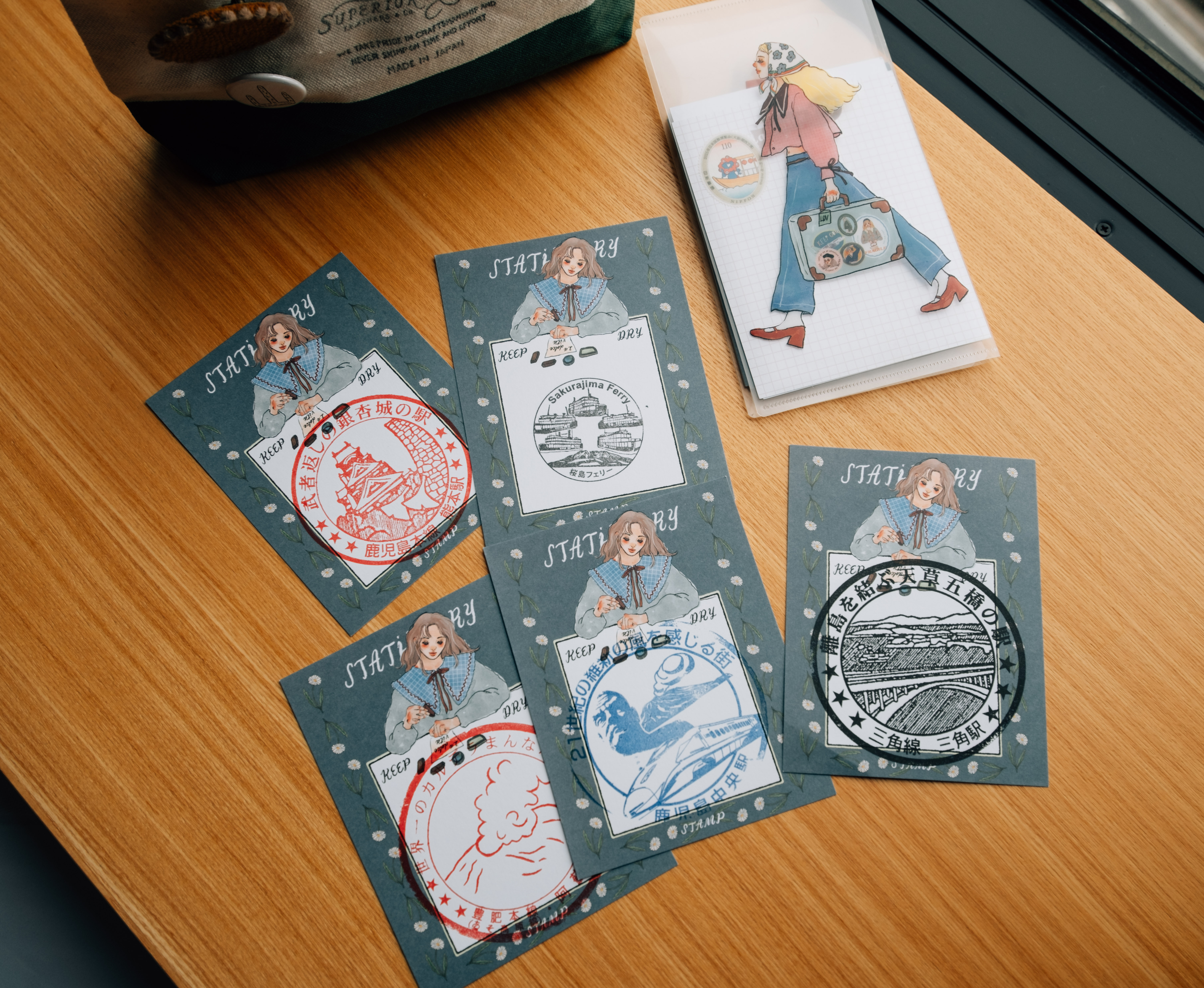 集章生活 印章收集卡 5張入 明信片｜甜蜜生活