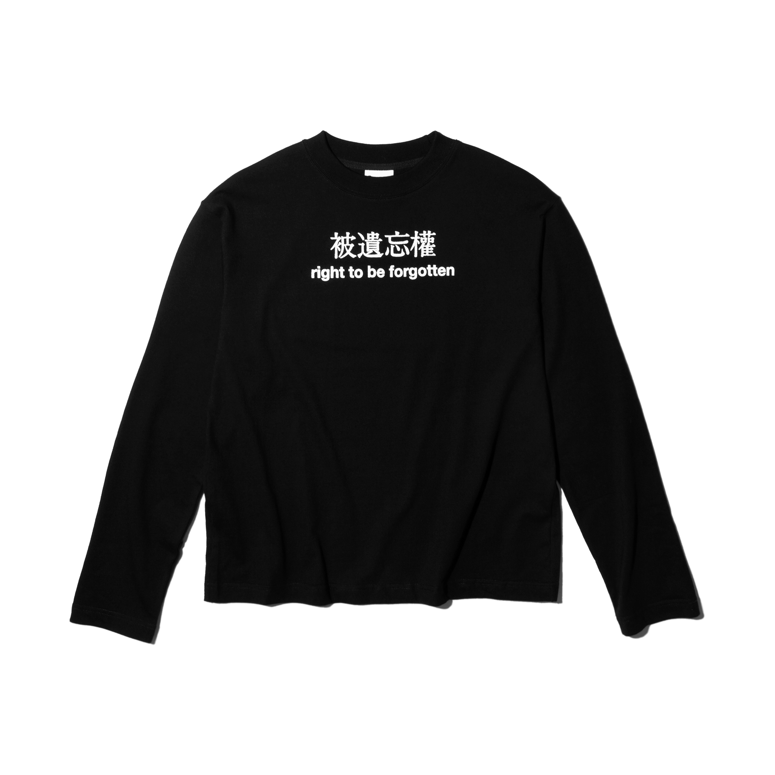 nul1.org ｜(nu-T84) - rtbf LS Tee  (Black)