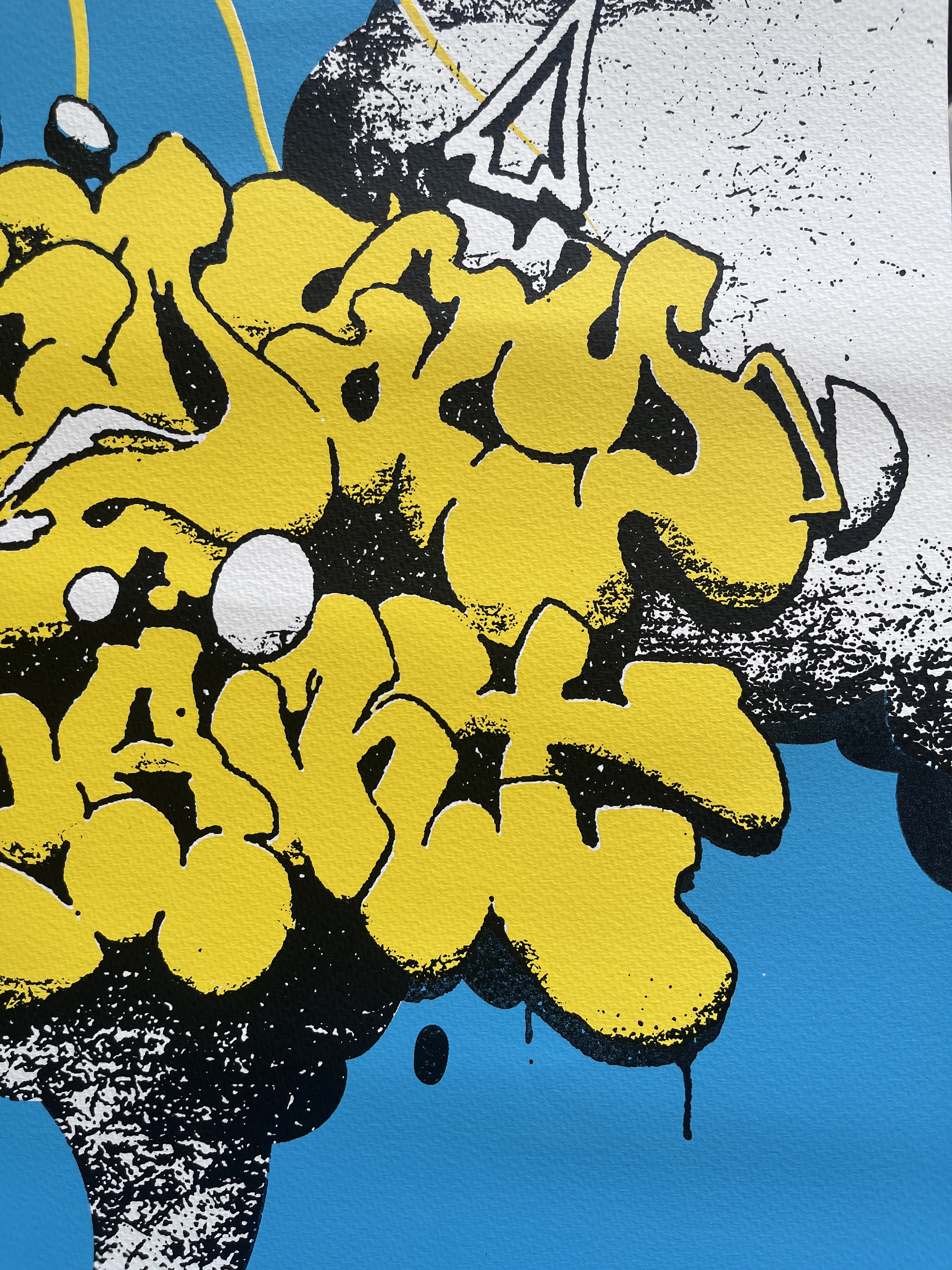 Nice day to paint 手刷絹印海報