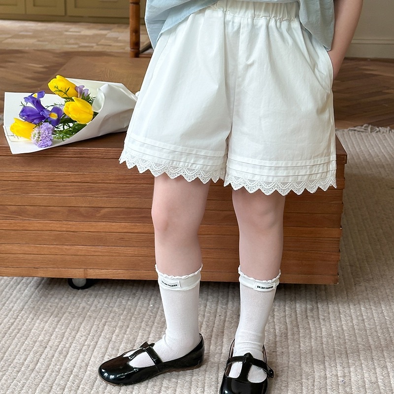 甜美雲朵邊短褲