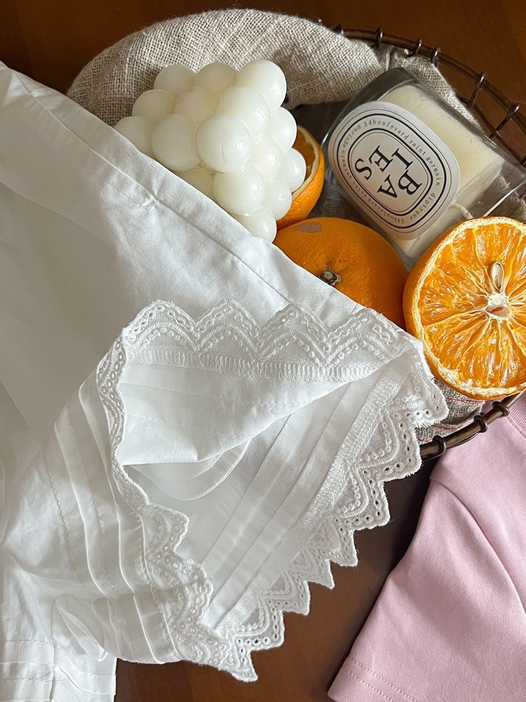 甜美雲朵邊短褲