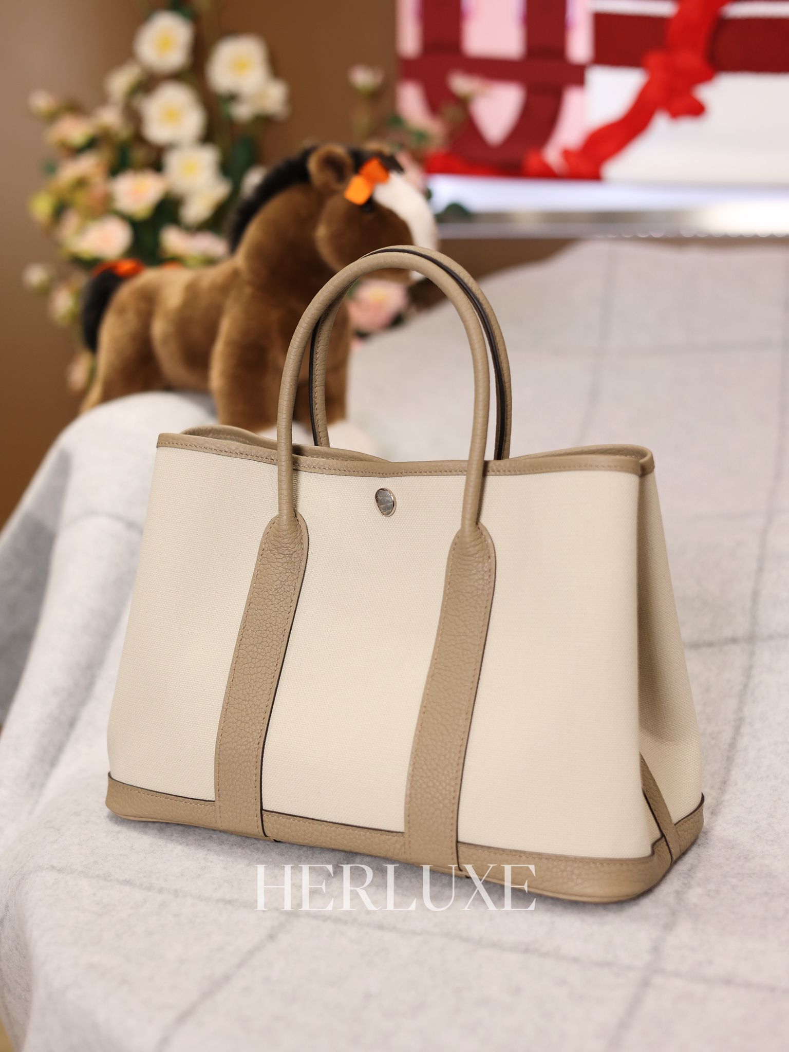 Garden party 30 8L beton/ 8Q beige marfa canvas B