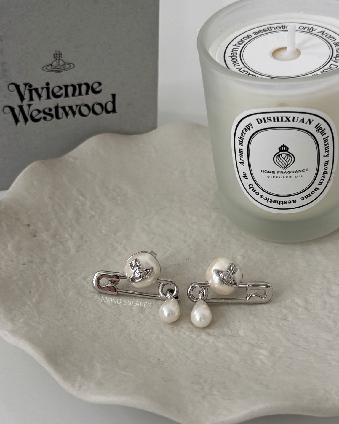 <快速出貨> Vivienne Westwood 珍珠別針耳環