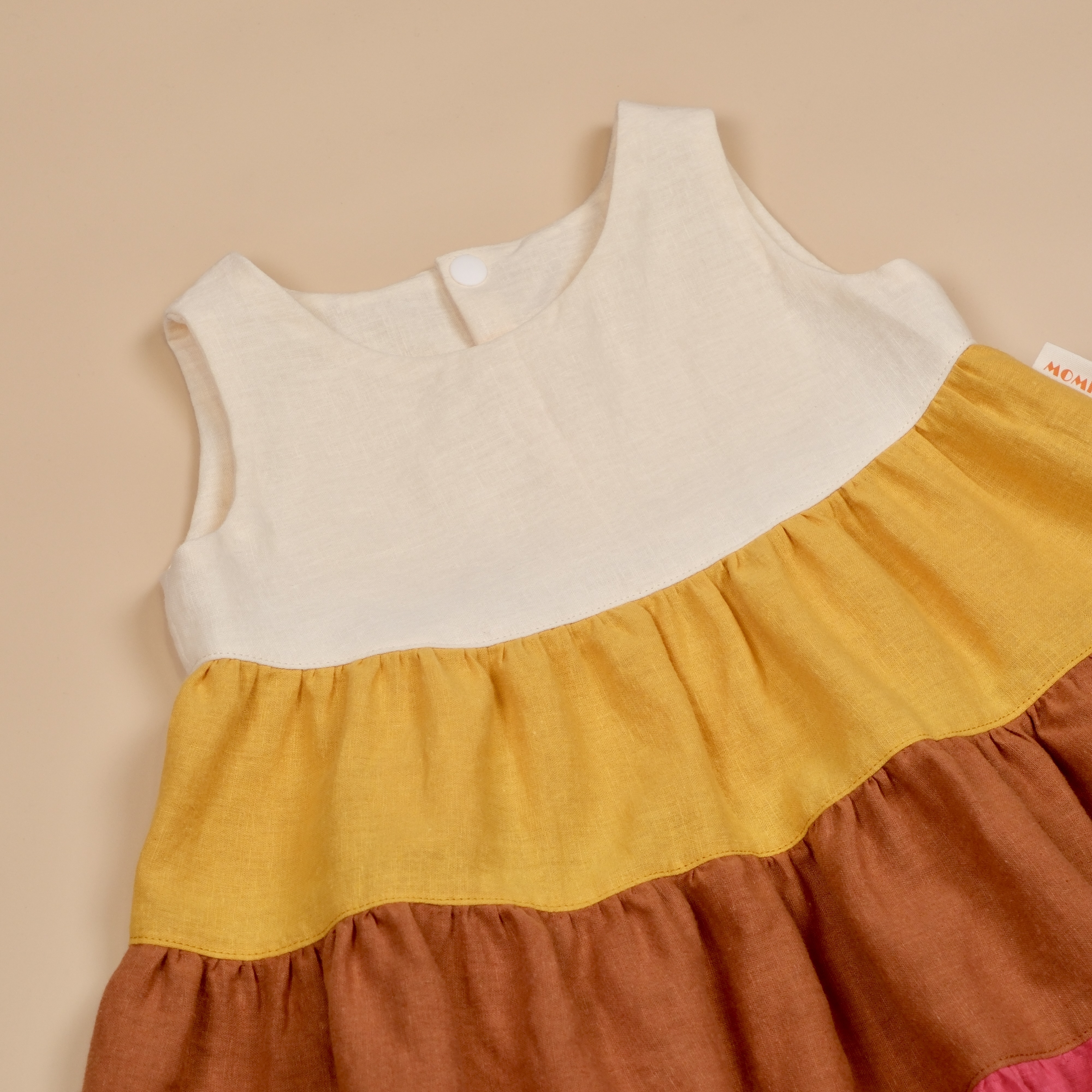 暮光階語 Twilight Tiers ⟡ 夕陽甜桃 ⟡ 手作女童無袖洋裝