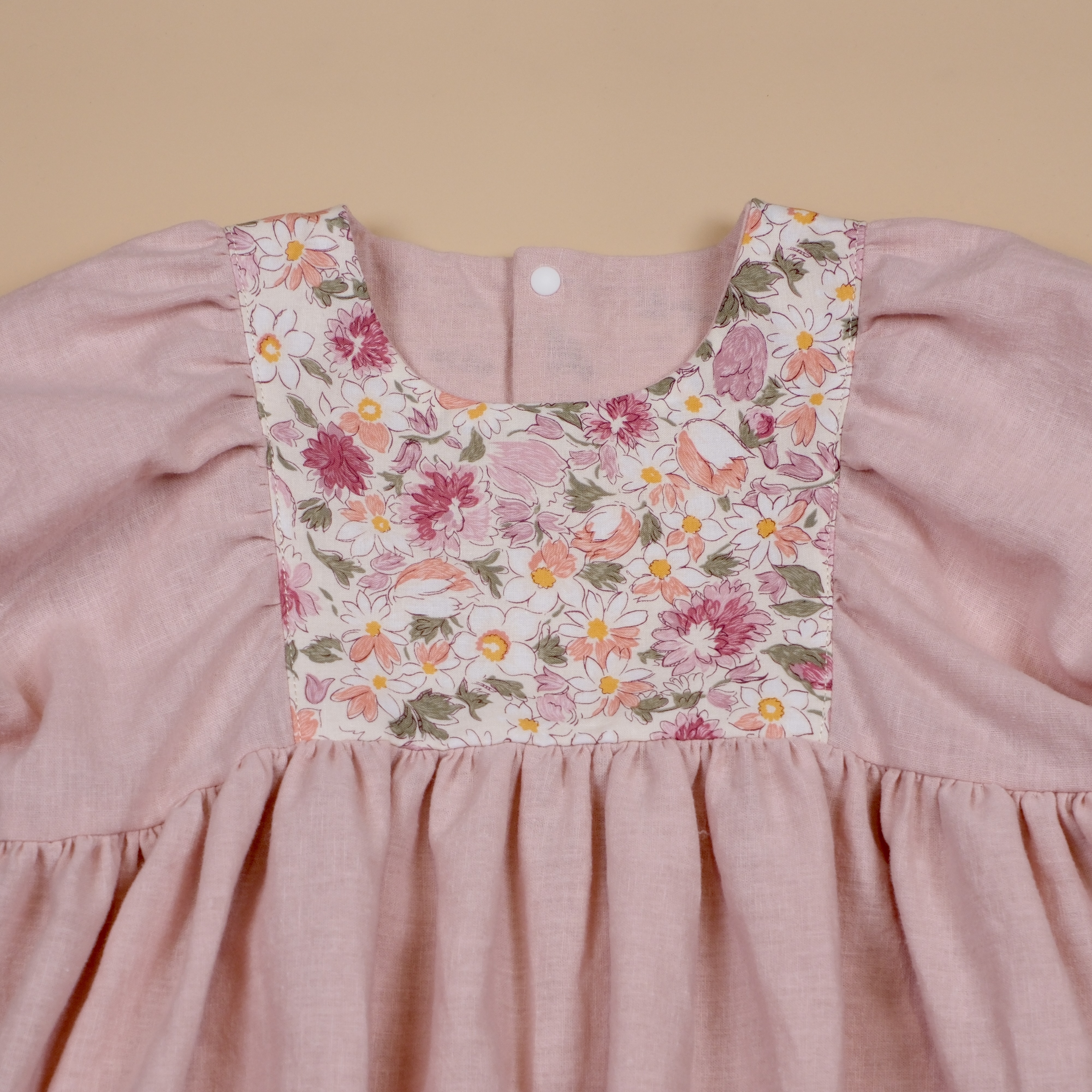 花語時光 Hanakotoba ⟡ 晨光果茶 ⟡ 手作女童半袖洋裝