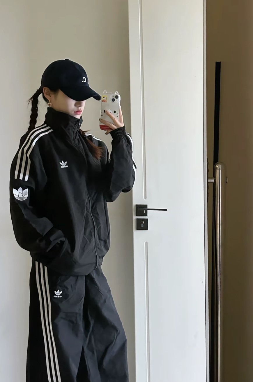 Adidas Originals RT TT U2 復古 立領 條紋 黑色 夾克 外套 JL8396