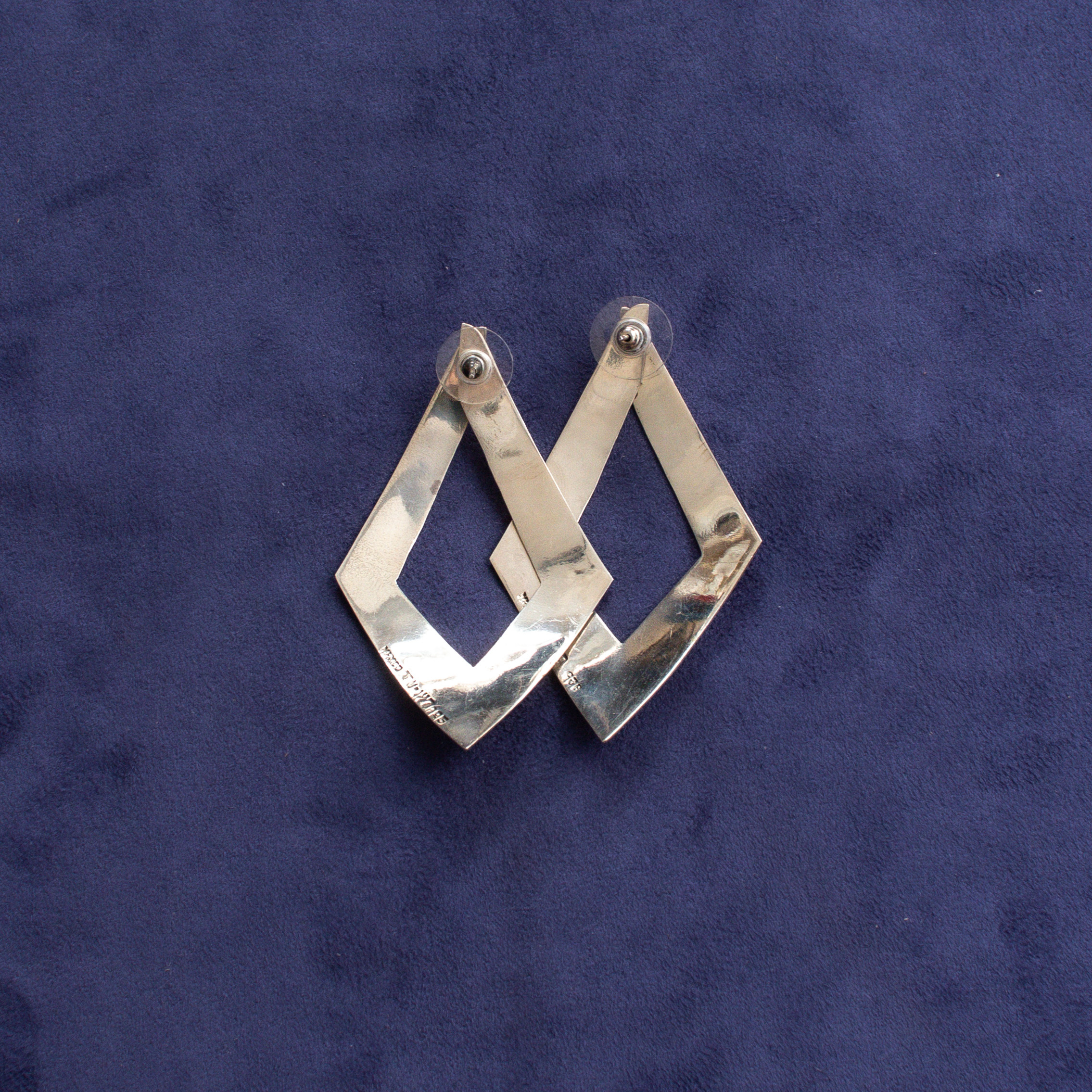 VINTAGE MEXICO SILVER EARRINGS 墨西哥 手工 純銀 耳環 A