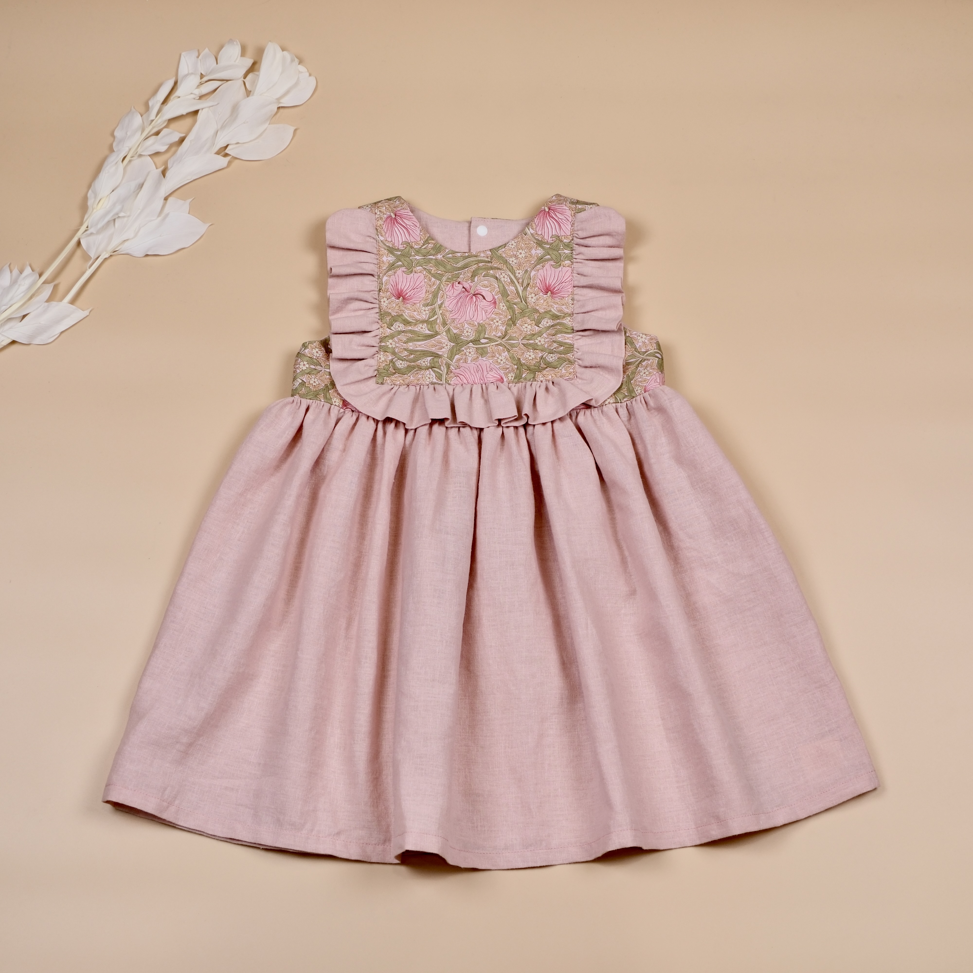 花蔓迷園 Pimpernel Garden ⟡ 桃野物語 ⟡ 手作女童無袖洋裝