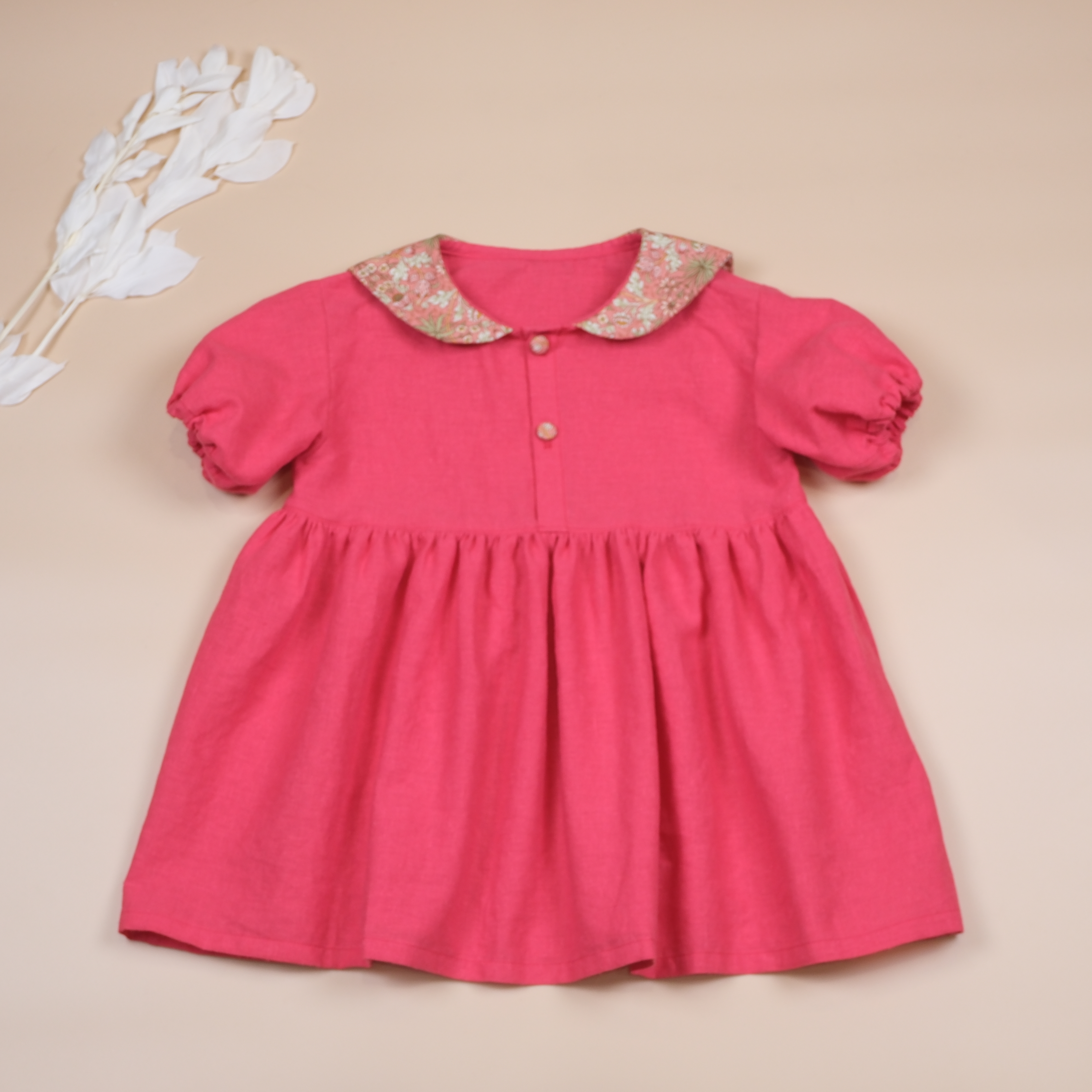 海辛絲花園 Hyacinth Garden ⟡ 莓果玫瑰 ⟡ 手作女童短袖洋裝