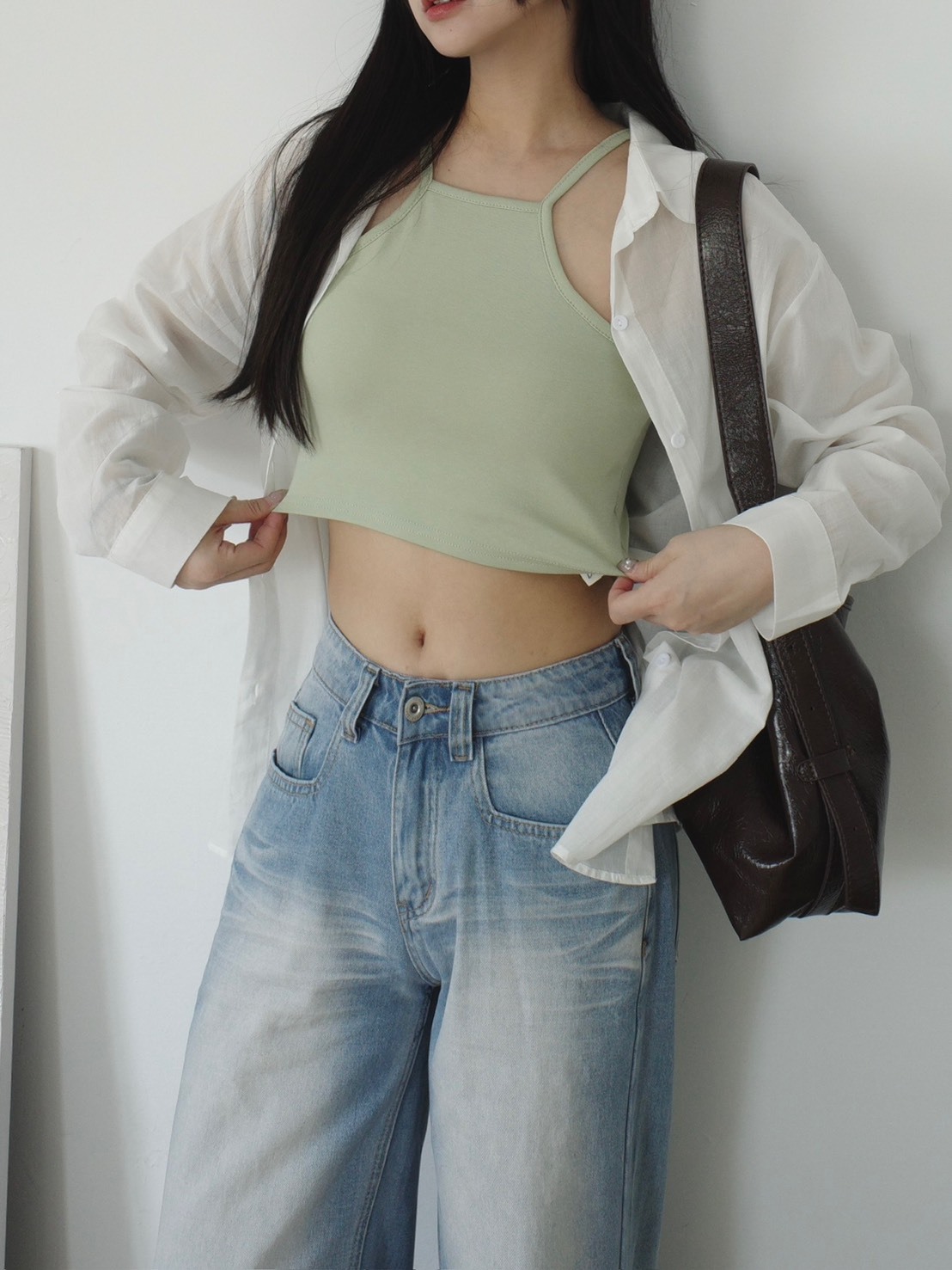 <女裝現貨💗> M01 削肩可調式肩帶胸墊背心 四色