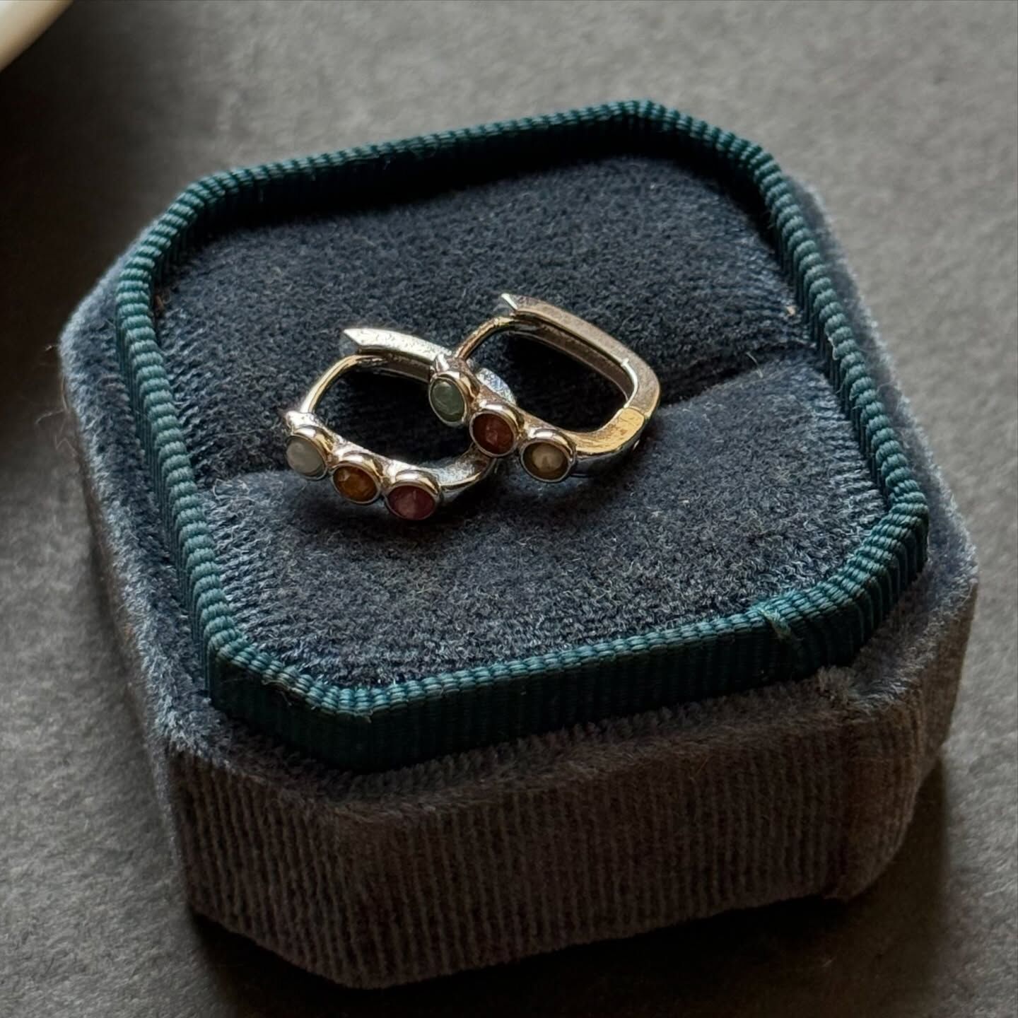 [原石] 西瓜碧璽 / 粉紅碧璽 圈圈耳環