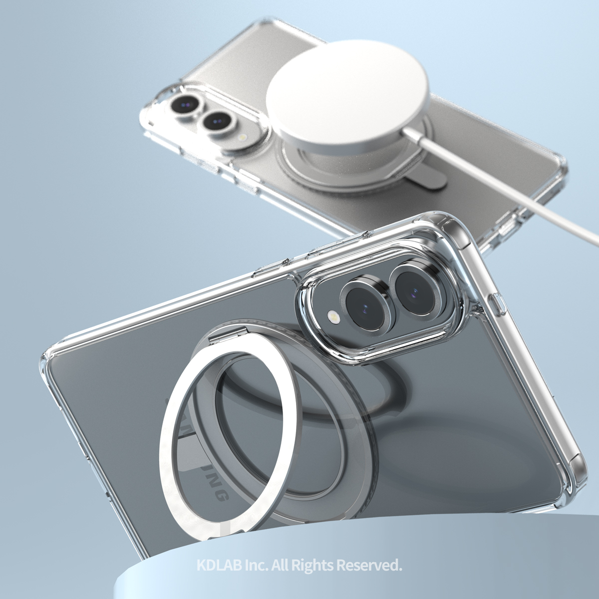 araree Duple M Stand 混合結構防撞殼 [Galaxy S25 EDGE]