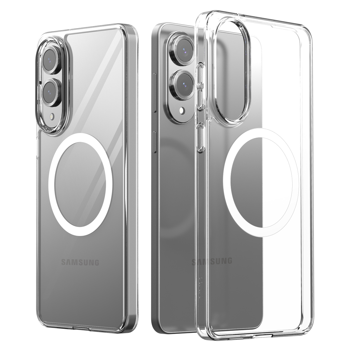 araree Duple M [內附磁石] 全透明混合結構防撞殼 [Galaxy S25 EDGE]