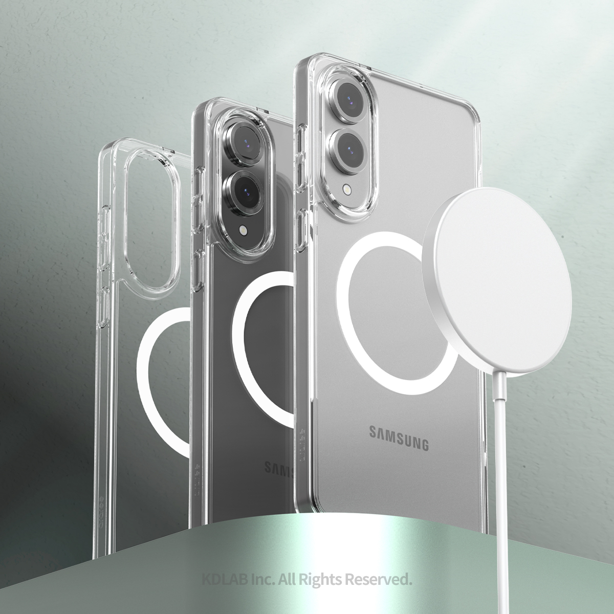 araree Duple M [內附磁石] 全透明混合結構防撞殼 [Galaxy S25 EDGE]