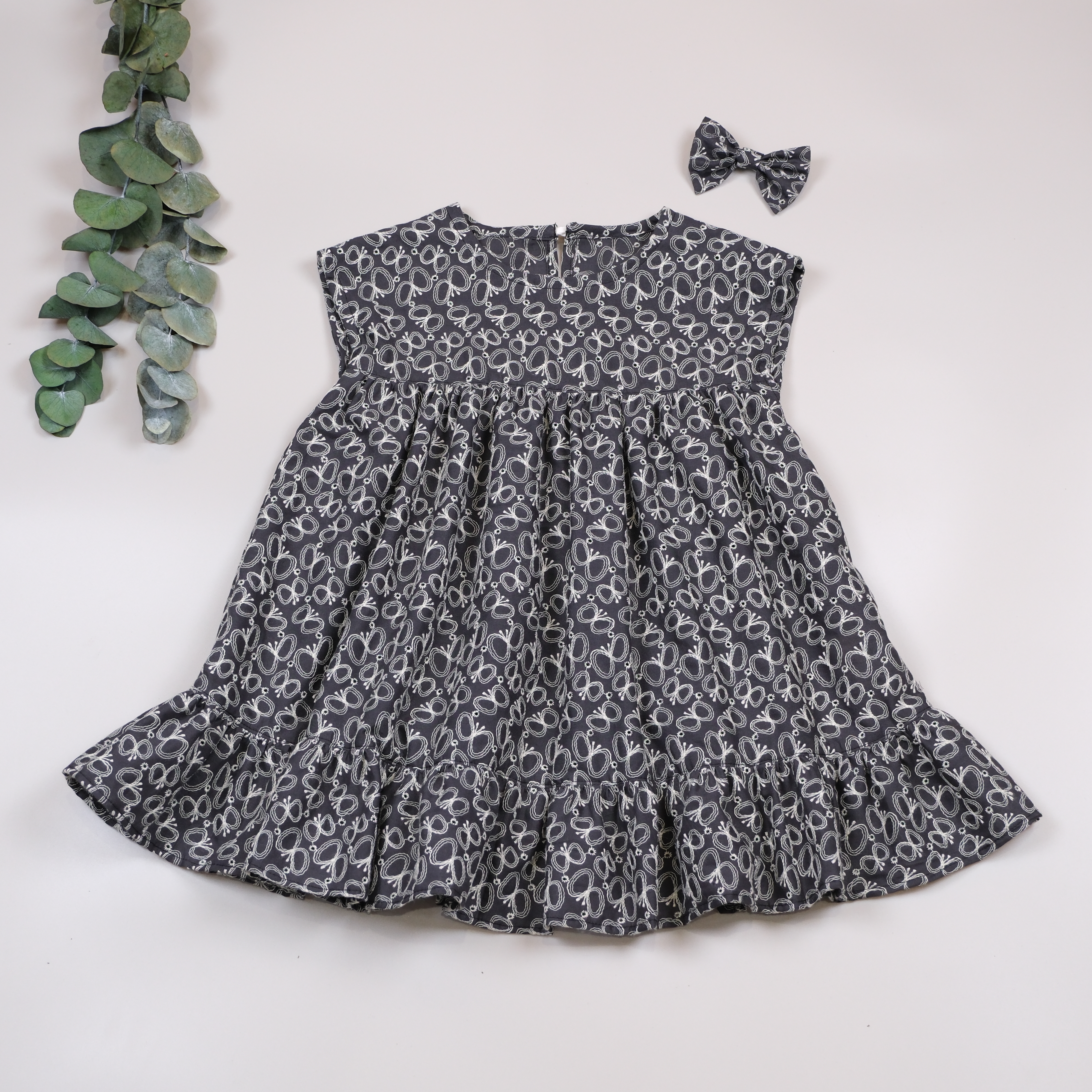 蝴蝶夢語 Butterfly Dreamtalk ⟡ 夜蝶低語 ⟡ 手作女童無袖洋裝