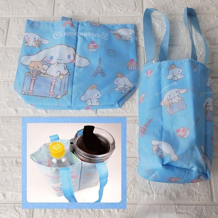 25073-CN Sanrio 玉桂狗雙格手搖飲品環保提袋 #TW-KM25