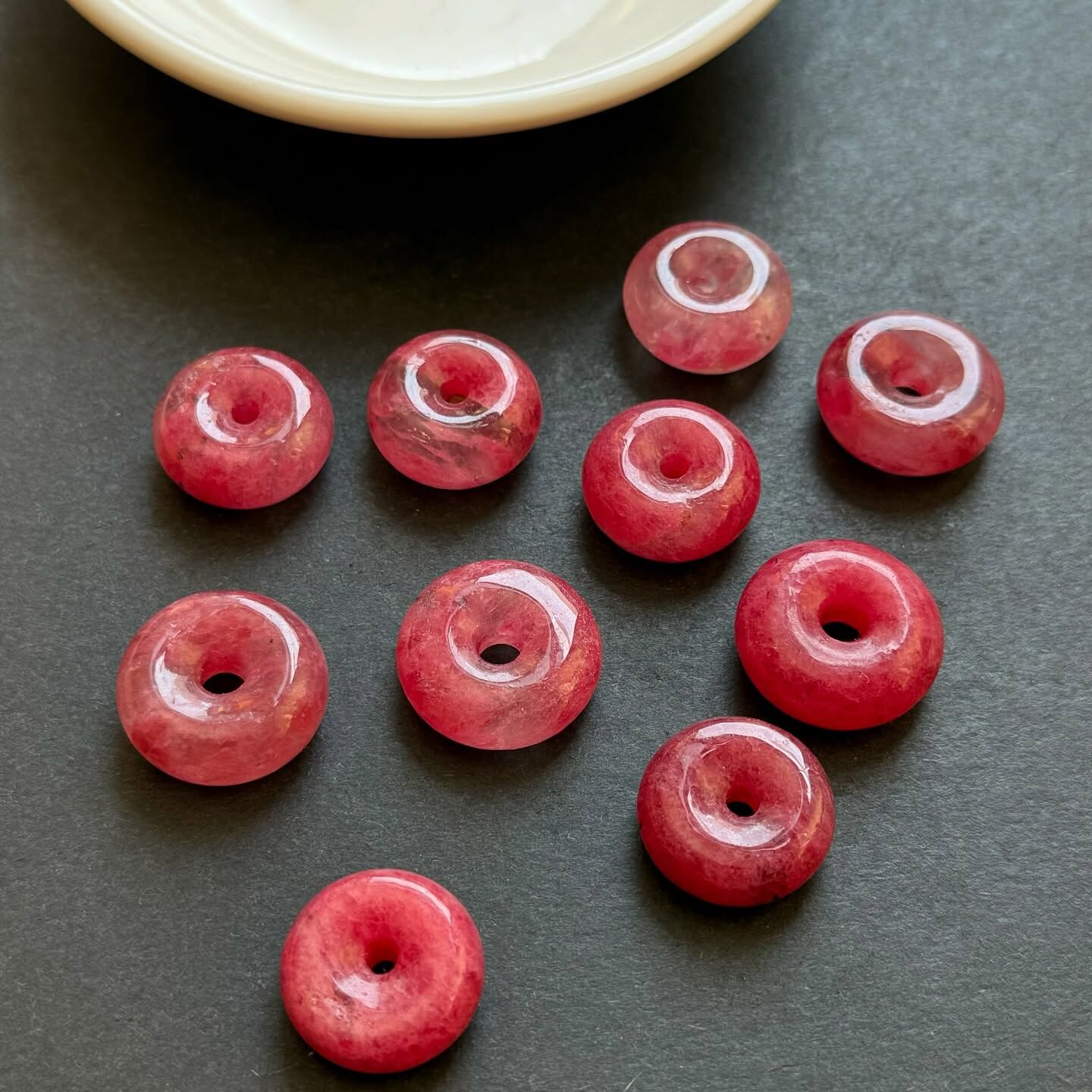 [原石] 櫻花雨薔薇輝石 平安扣