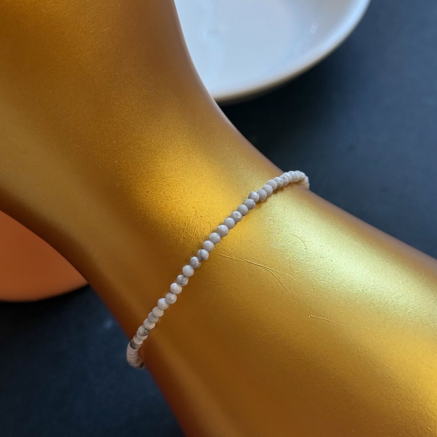 [原石] 白松石 水晶手鏈/腳鏈