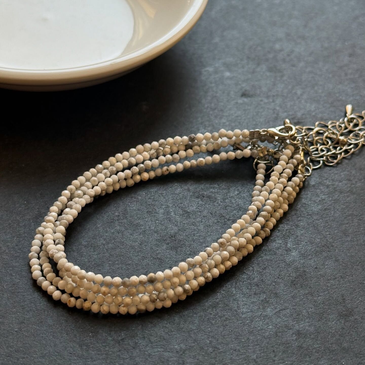 [原石] 白松石 水晶手鏈/腳鏈