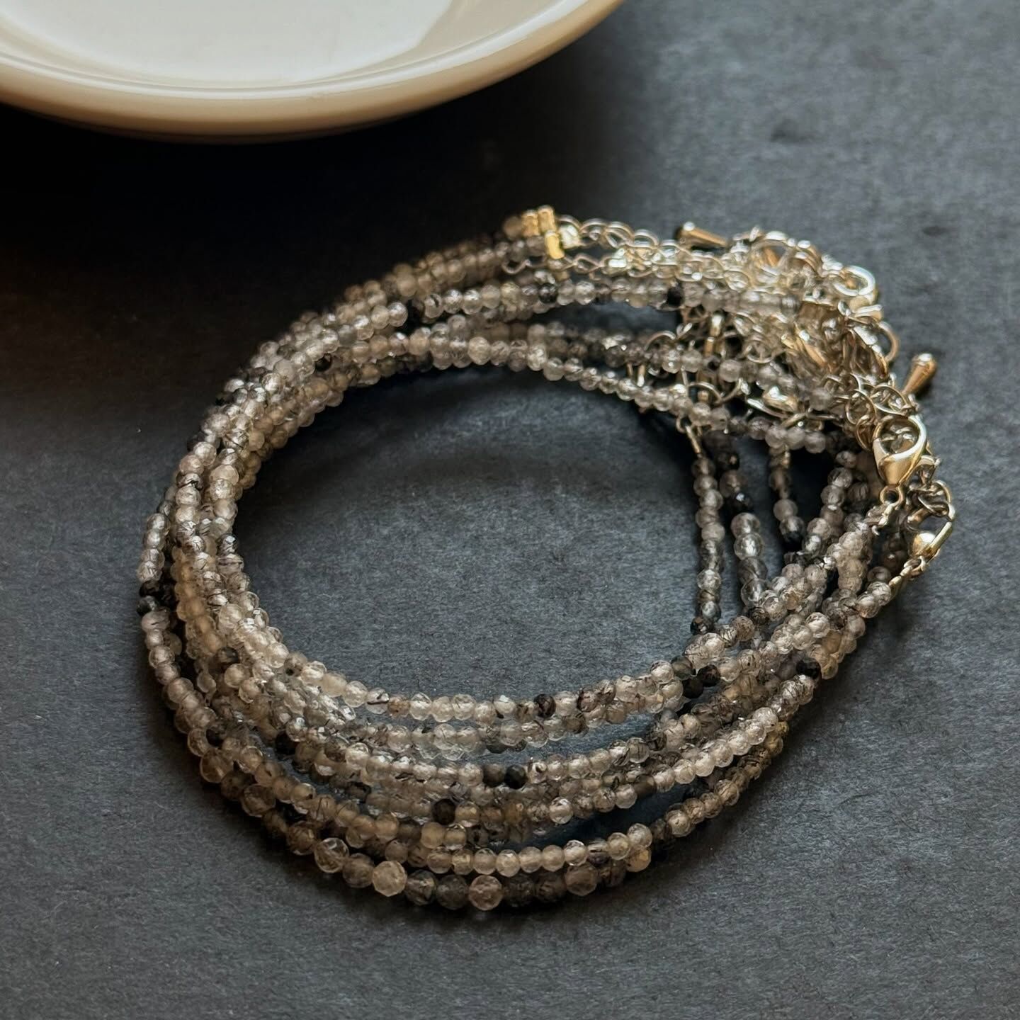 [原石] 黑髮晶 水晶手鏈/腳鍊