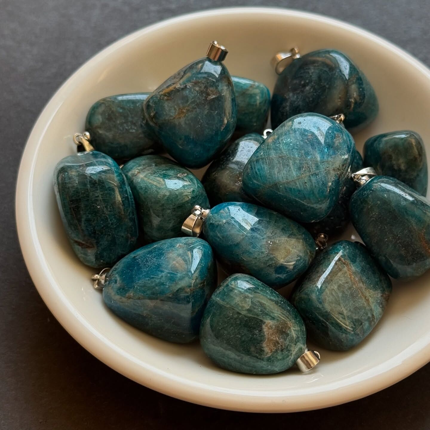 [原石] 藍磷灰石 項鍊吊墜