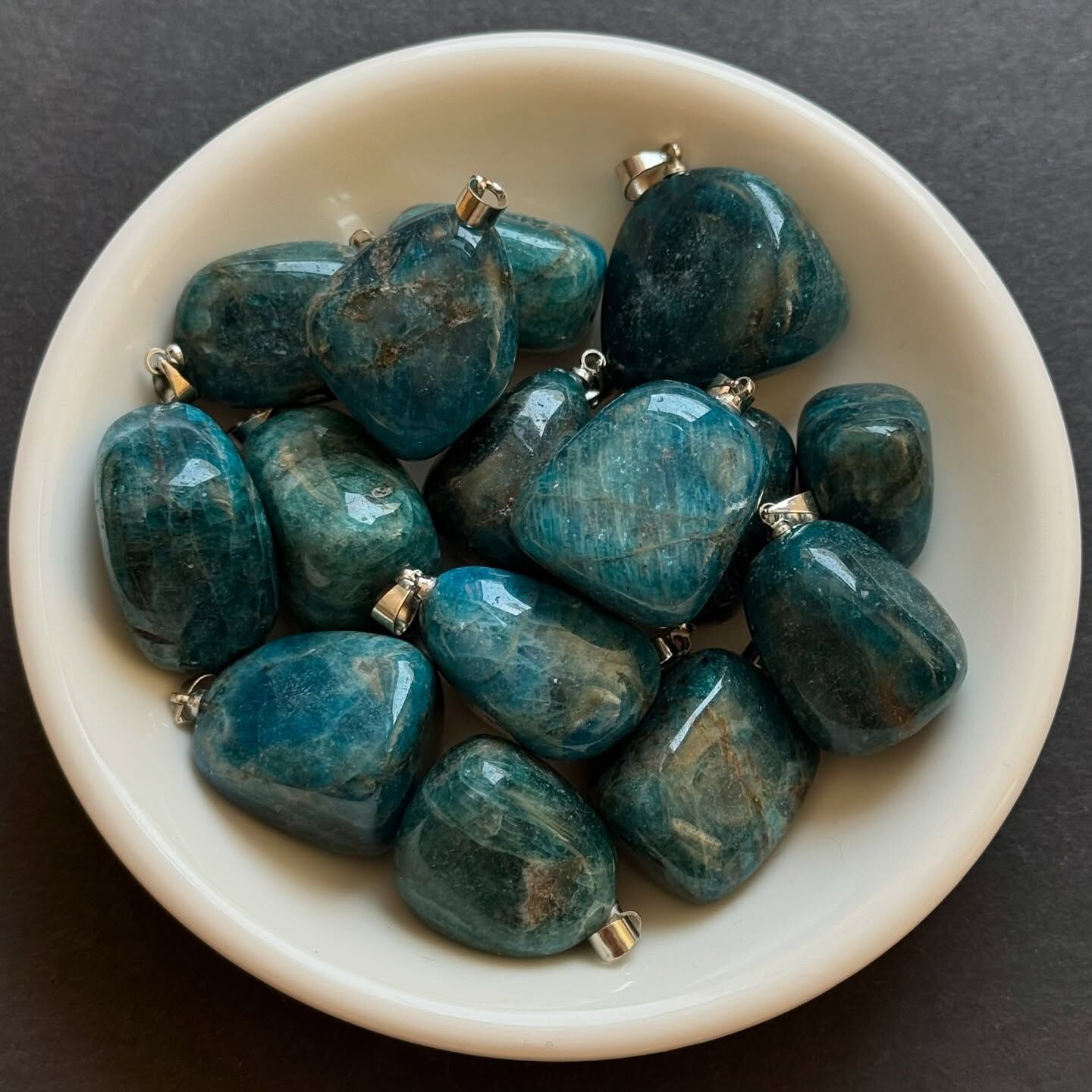 [原石] 藍磷灰石 項鍊吊墜