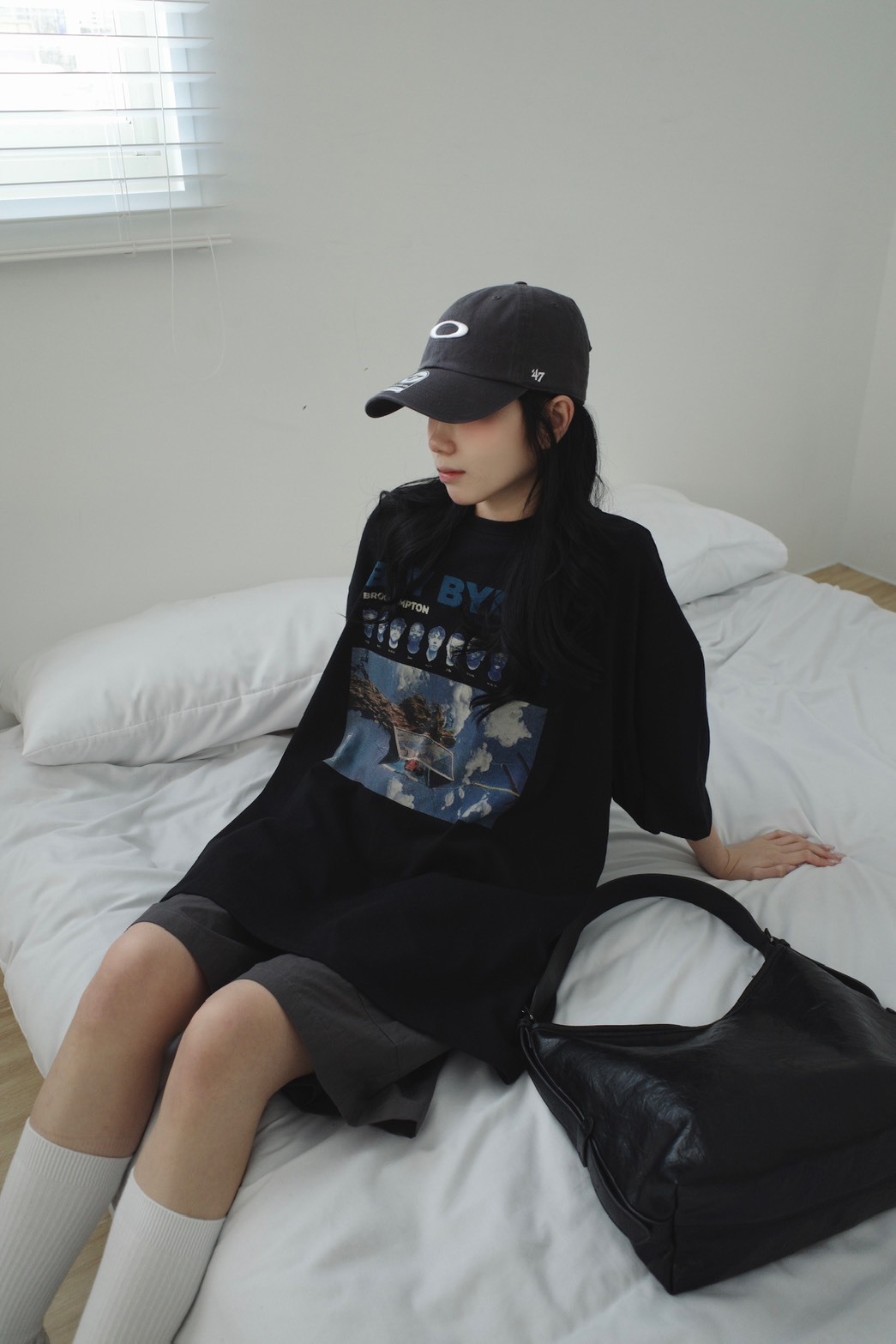 <女裝現貨💗> M12 Boy bye 印花oversize大T 兩色