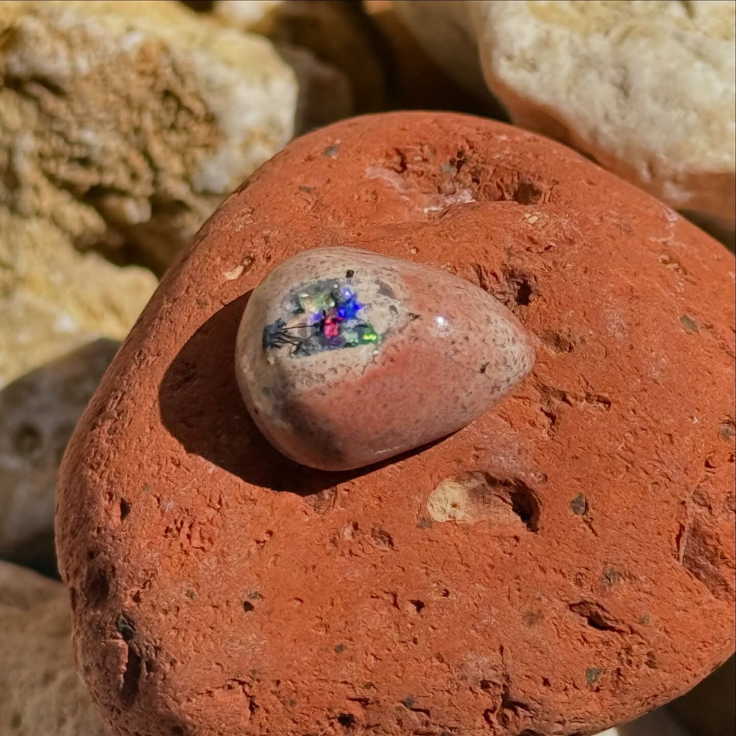 [原石] 墨西哥火蛋白石