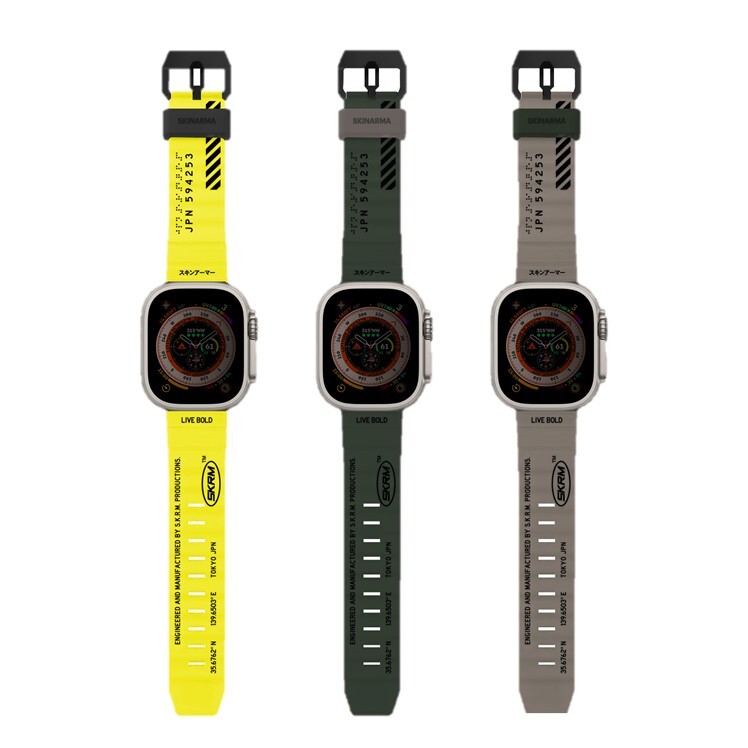 SKINARMA Shokku Apple Watch Ultra 街頭款矽膠防水錶帶