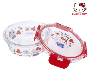 SANRIO - Hello Kitty 多用途耐熱/ 冷玻璃餐盒 (620ml<清貨價貨品，不設退換>) AT5 634
