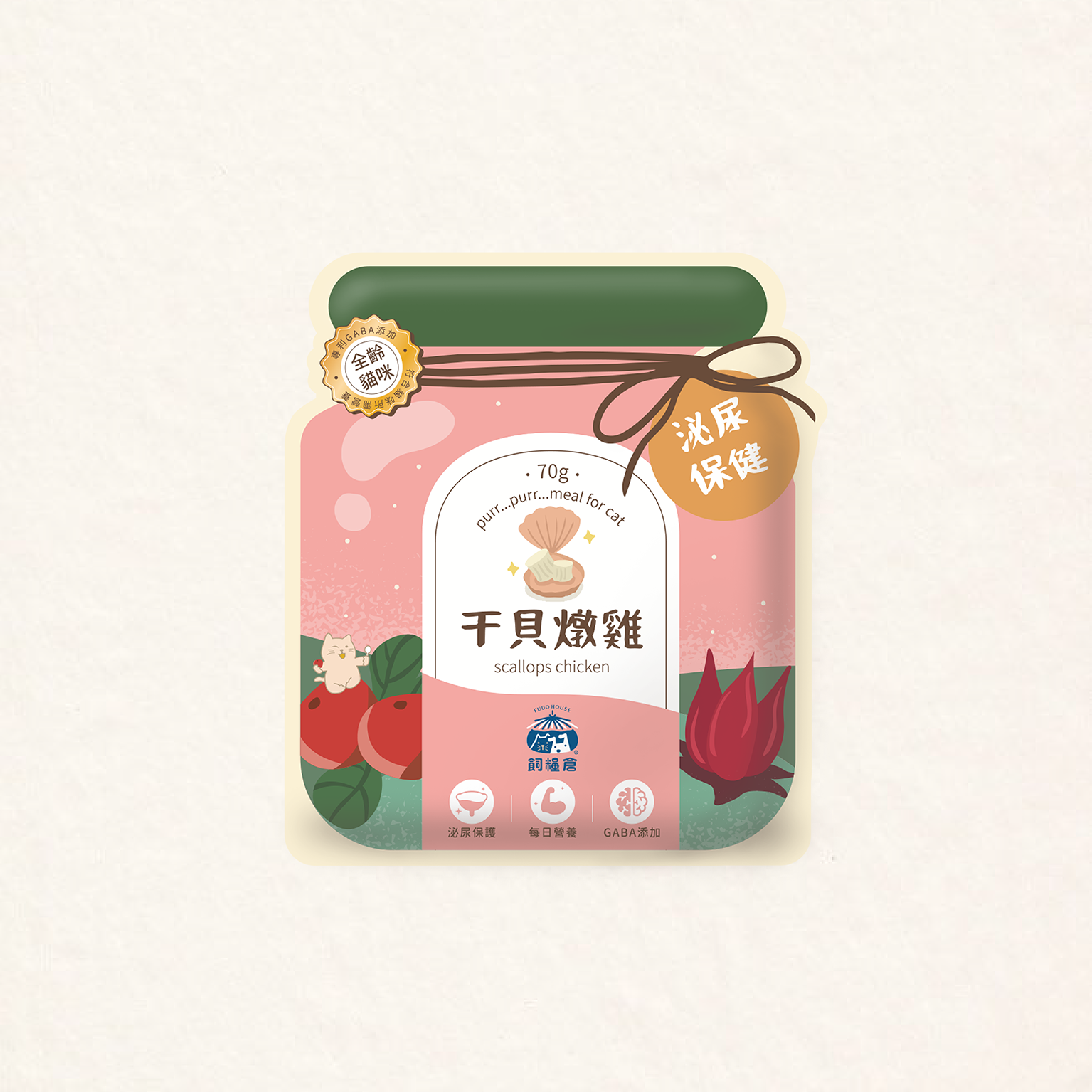 飼糧倉 |干貝燉雞 泌尿保健70g