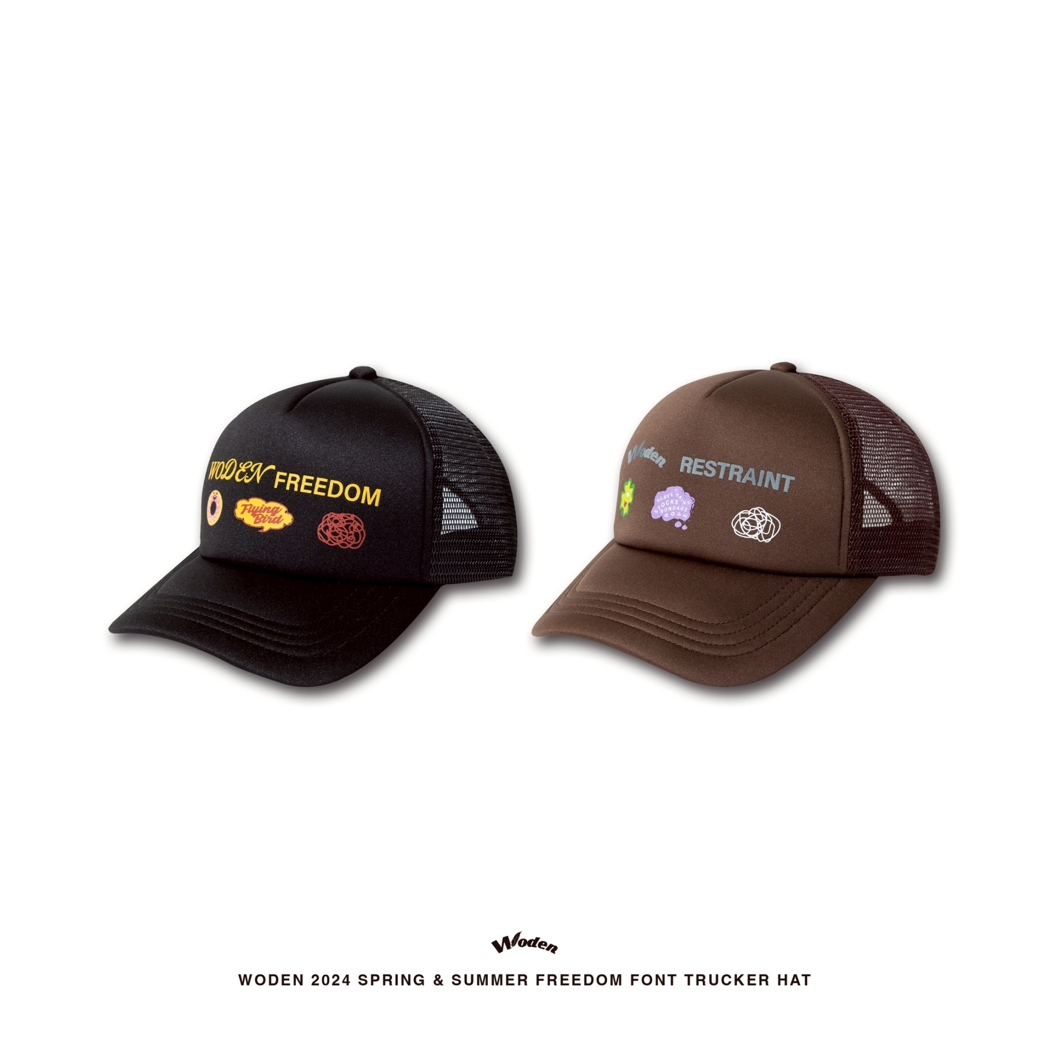 WODEN 2025 Spring & Summer 033 Freedom Font Trucker Hat