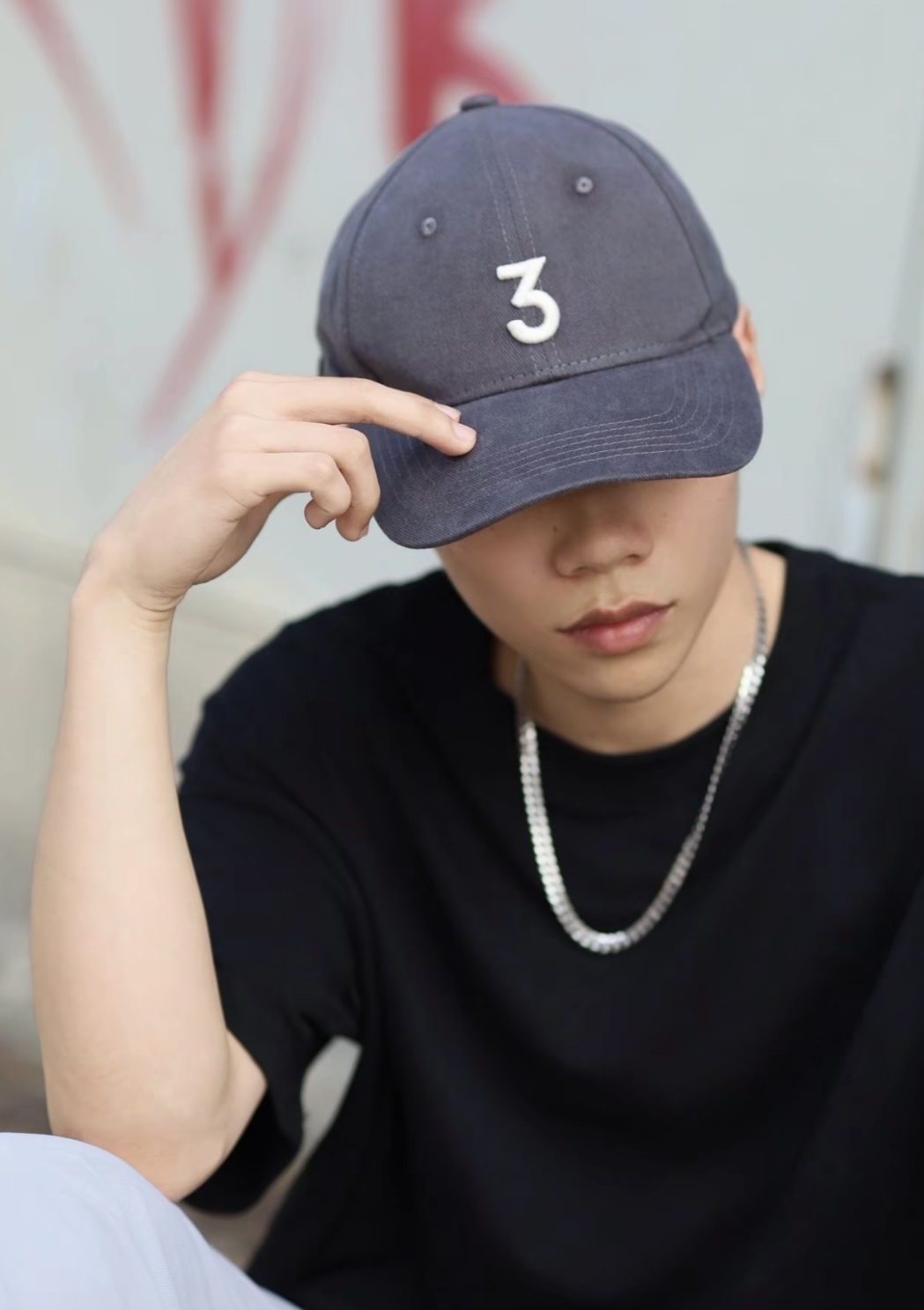 INNERSECT 三生萬物 簡約風數字Logo鴨舌帽 老帽 遮陽帽 簡約 碳灰色 米白色 情侶款 可調節(任買兩頂超商免運)/預購