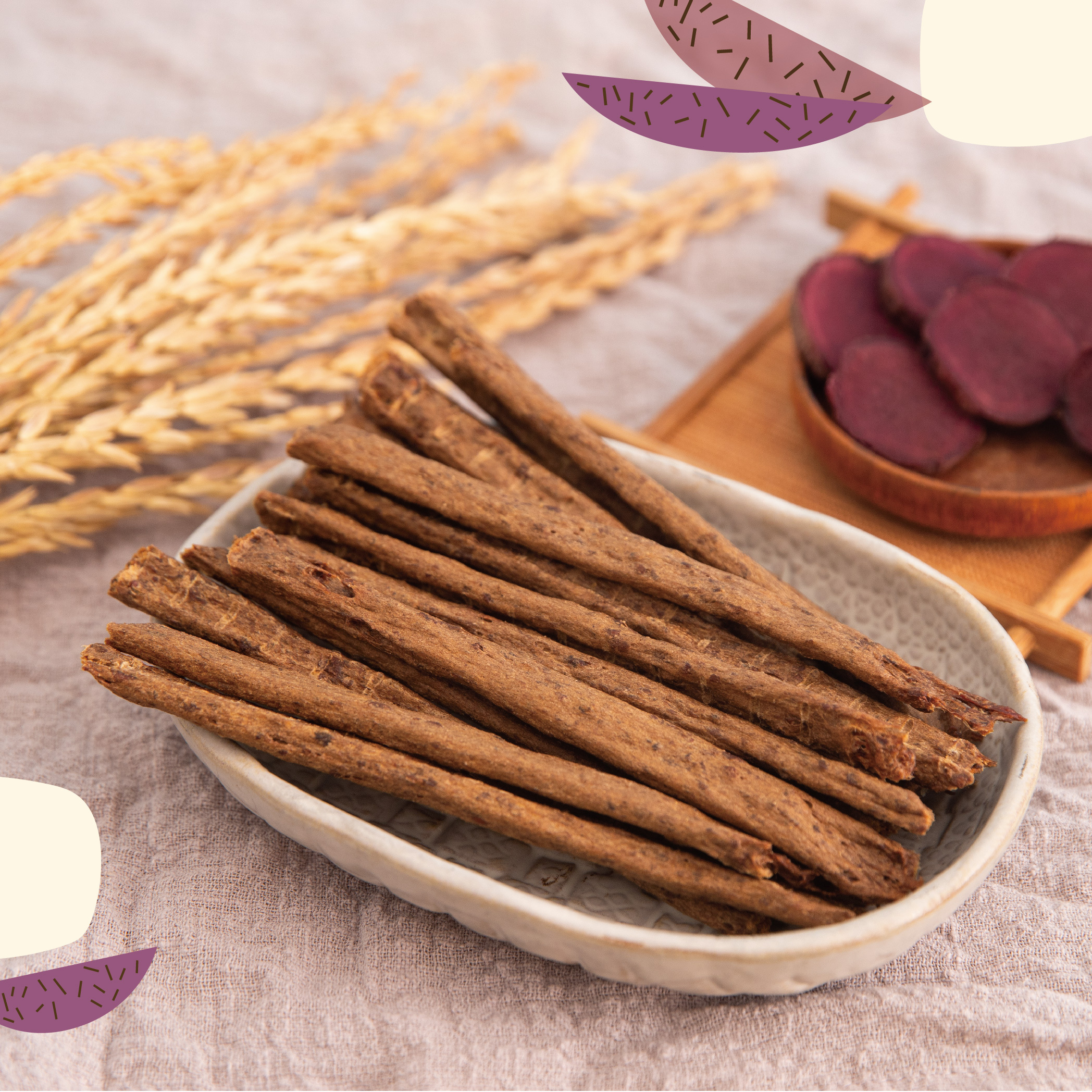 飼糧倉|紫芋地瓜牛肉條100g