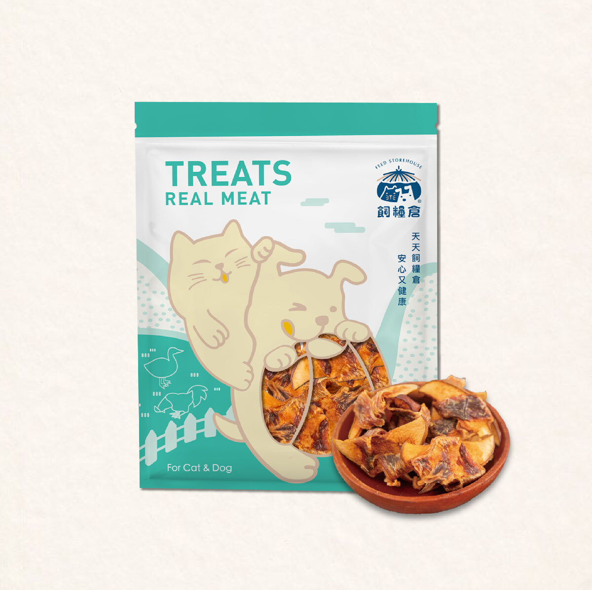 飼糧倉|蘋果雞肉捲40g