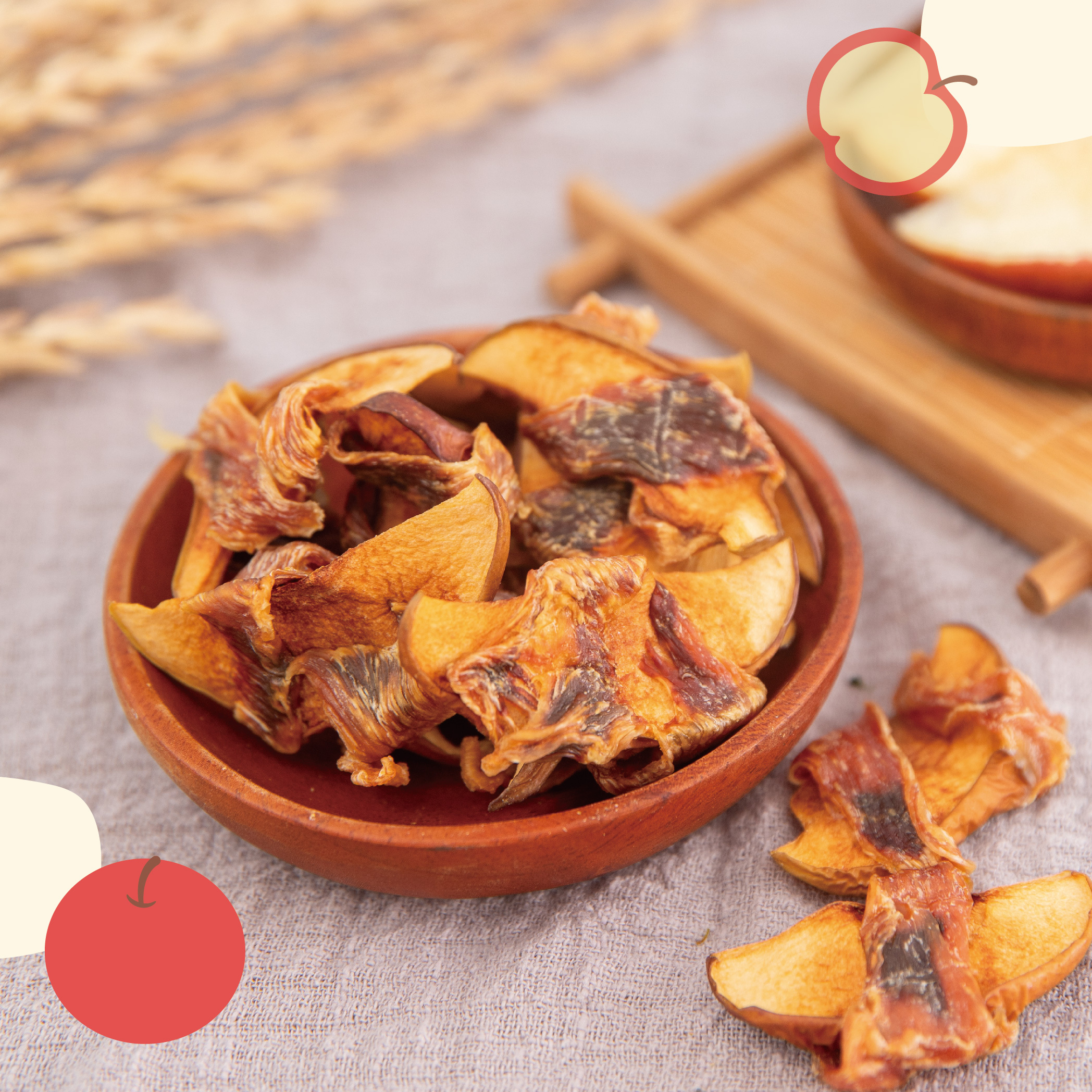 飼糧倉|蘋果雞肉捲40g